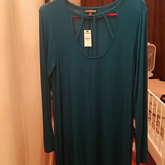 Express electric blue dress. - Picture 4 of 4
